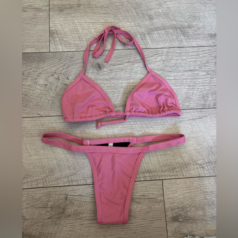 Brazilian Pink Triangle Bikini Set